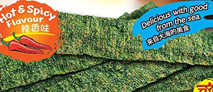 Tao Kae Noi Seaweed Hot and Spicy Flavor (2 Packs)