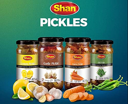 Shan Mixed Pickle 35.27 oz (1000g) - Spicy Vegetables Pickled in Oil - Rich Blends of Spices - Perfect Accompaniment to Everyday Meals - Suitable for Vegetarians - Airtight Pet Jar