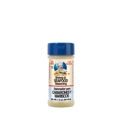Chef Merito Sabrosito® Shrimp Seasoning 1.5 oz | Zesty & Savory Seafood Blend | No MSG | Perfect for Grilled & Sautéed Shrimp | Authentic Latin Flavor Since 1985