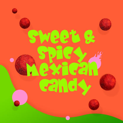 Vero Picamelon - Watermelon Flavored Chewy Gummy Treats Coated in Chili Powder 100 Pieces (Net Wt. 1 Lb, 5,15 Ounces) - Individually Wrapped Mexican Candy Gummies for Piñatas, Halloween, and More