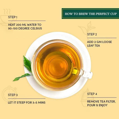 VAHDAM, Jungpana Premium Darjeeling Second Flush Black Tea 2024 | 3.53oz/100g, 100% Pure, Unblended & Freshly Hand-picked Loose-Leaf Tea | Fresh Summer Harvest | Brews 50+ cups