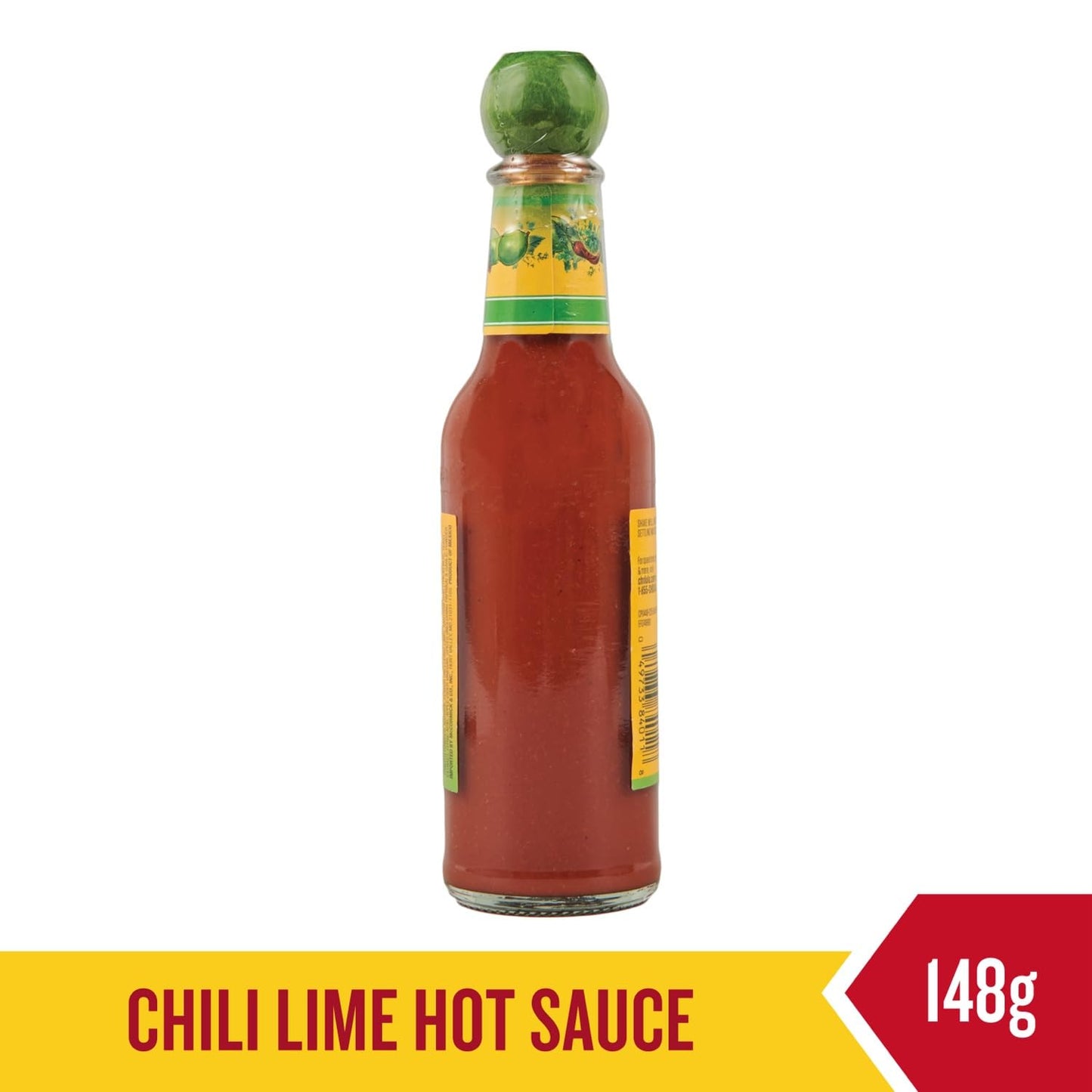 CHOLULA SAUCE HOT CHILI LIME, 5 OZ