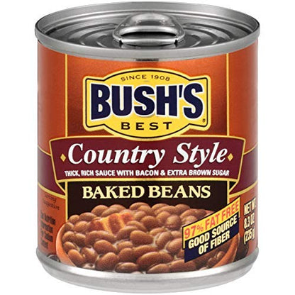 Bush's Best Baked Beans, Country Style, 8.3 Oz (Pack of 24)