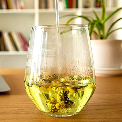 ChaWuWarmSun Chrysanthemum Tea,3.5oz/100g,White Chrysanthemum Bud,HangZhou TongXiang Tai Ju,Chinese Flower Tea