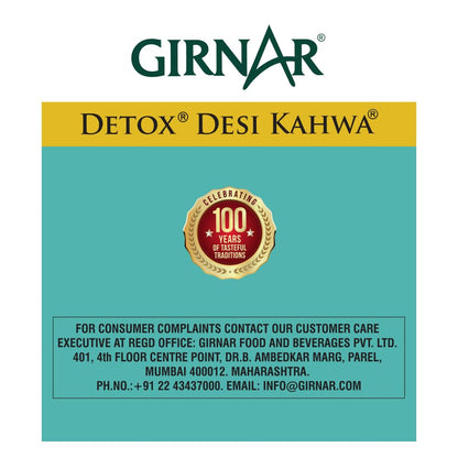 Girnar Detox Green Tea, (36 Teabags)