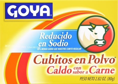 Goya Foods Beef Bouillon Reduced Sodium, 2.82 Ounce (Pack of 24)