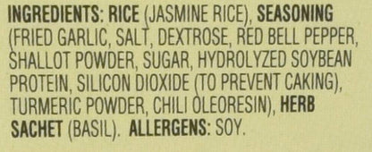A Taste of Thai Jasmine Rice Instant (Garlic Basil Coconut Rice) – Authentic Thai White Rice Organic, Flavored with Classic Thai Spices | Gluten-Free, Non-GMO Instant Heat & Eat- 6 Pack, 6.7 oz