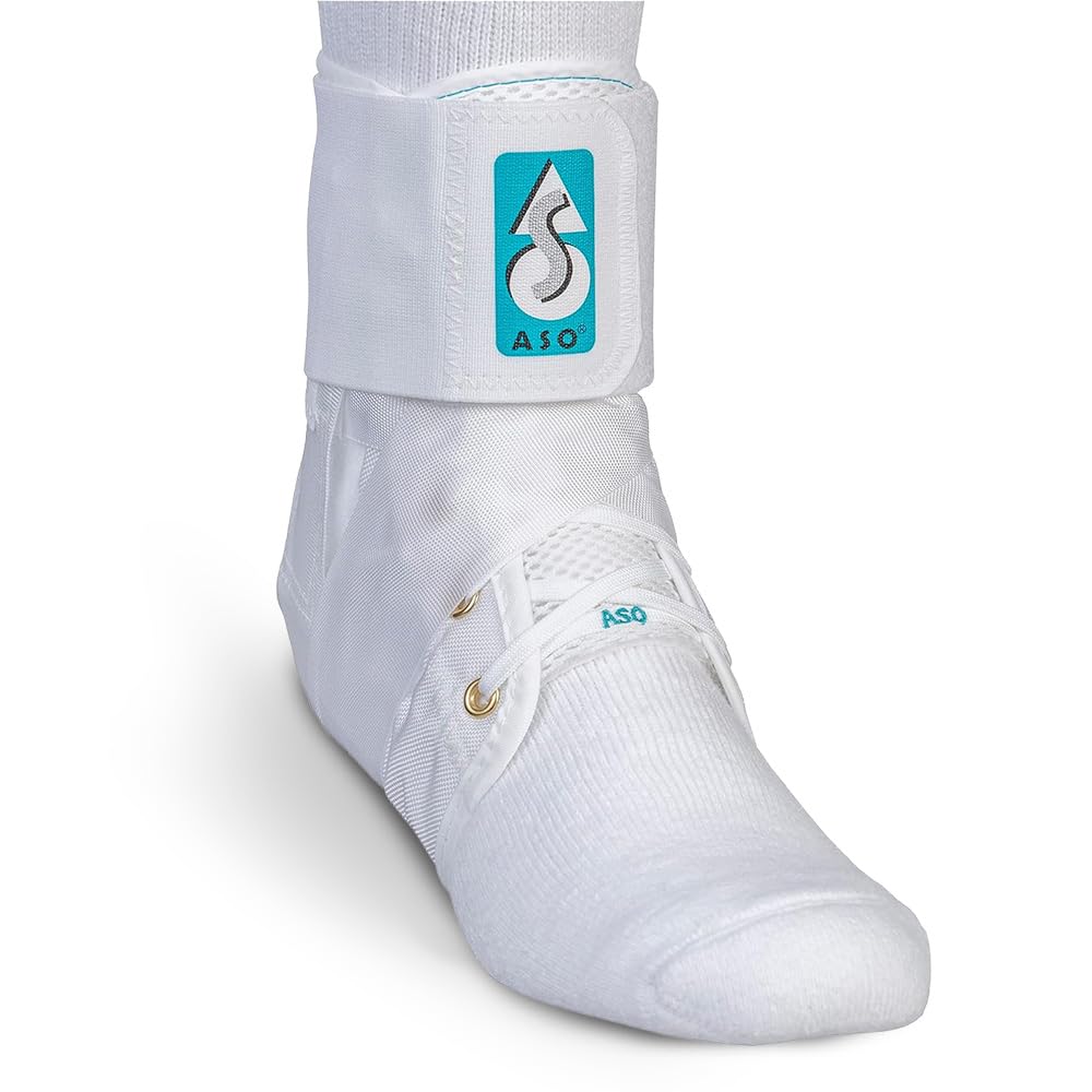 Med Spec ASO Ankle Stabilizer - Lace Up Ankle Brace for Sprained Ankle and Peroneal Tendonitis, Orthopedic Ankle Support for Men, Women, Adults, Teens and Kids, Sports Injury Recovery