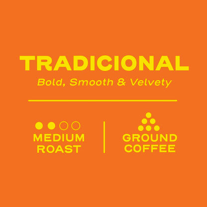 Sello Rojo Tradicional Medium Roast Ground Coffee, 10 oz