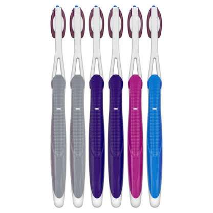 Oral-B 3D White Deep Stain Remover toothbrushes, 6 Count Toothbrush Soft, Removes 90% of Surface Stains, whitens Teeth, deep Reach, removes Plaque and Stains Tooth Brush