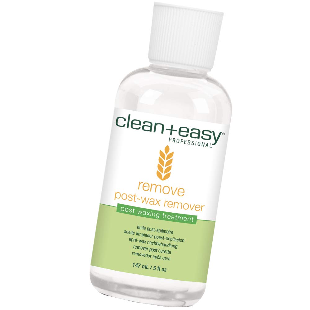 Clean + Easy After Wax Remover Oil for Skin – Post Wax Care & Soothing Residue Remover for Smooth Skin, 5 fl oz