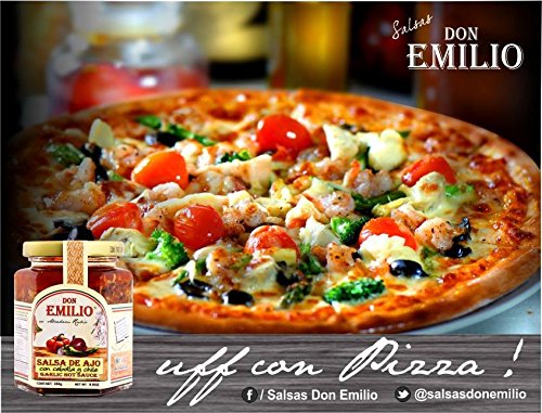 3 pack Salsas "Machas" Don Emilio 9 oz (Garlic & Onion), MILD, made in México