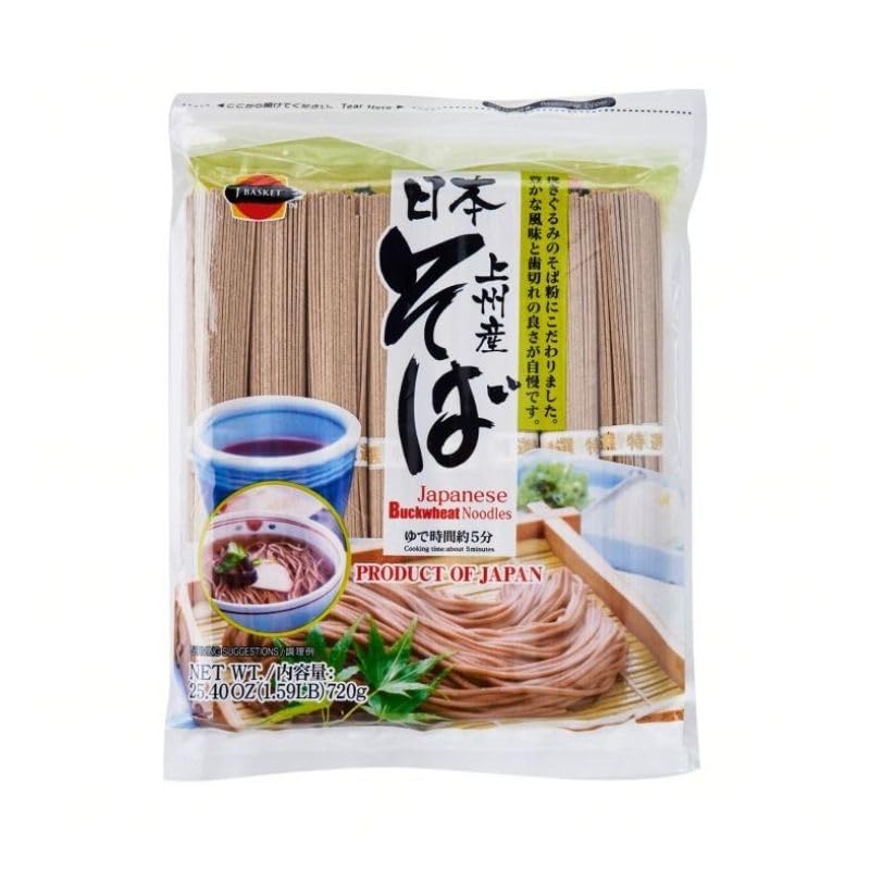 J-BASKET Dried Buckwheat Soba Noodles, 25.40 Ounce