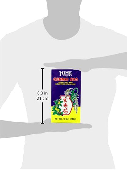 J-BASKET Genmai Cha Green Tea and Roasted Brown Rice, 10-Ounce Boxes (Pack of 4)