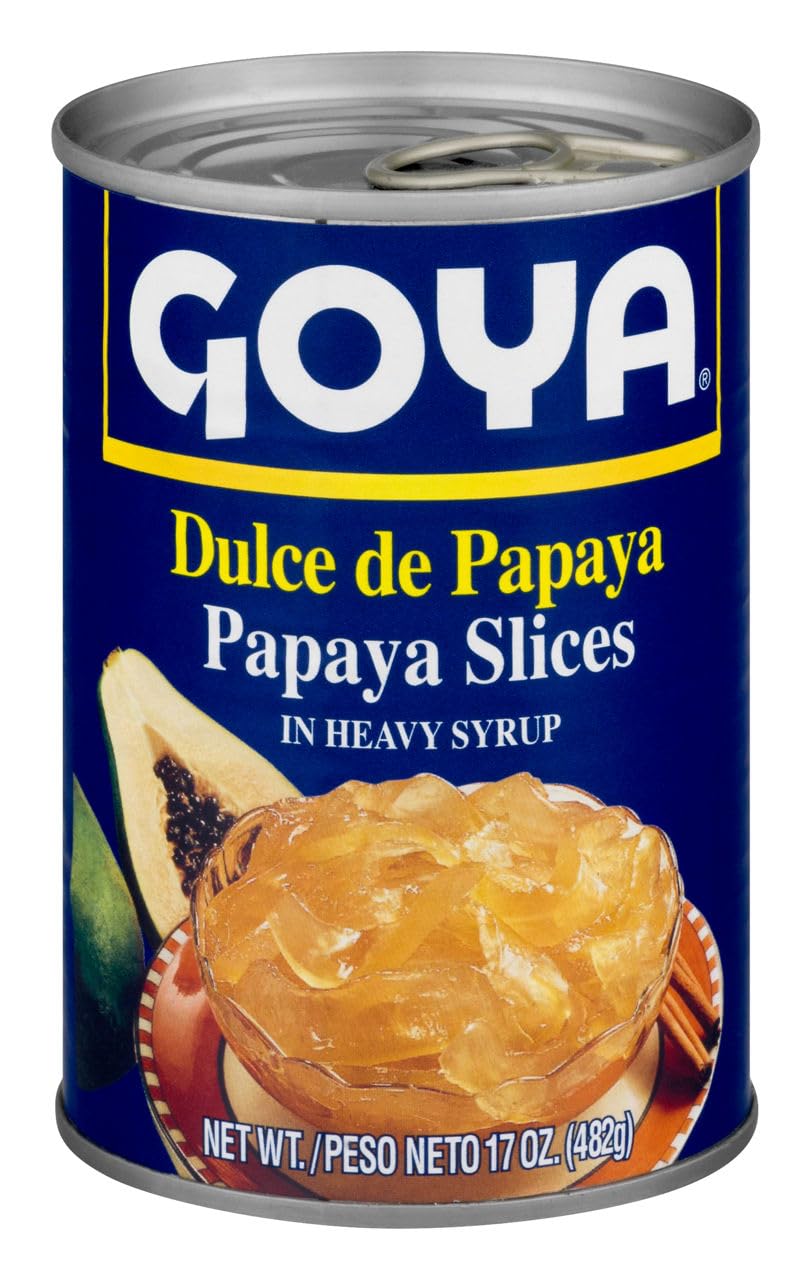 Goya, Papaya Slices In Heavy Syrup, 17 Ounce
