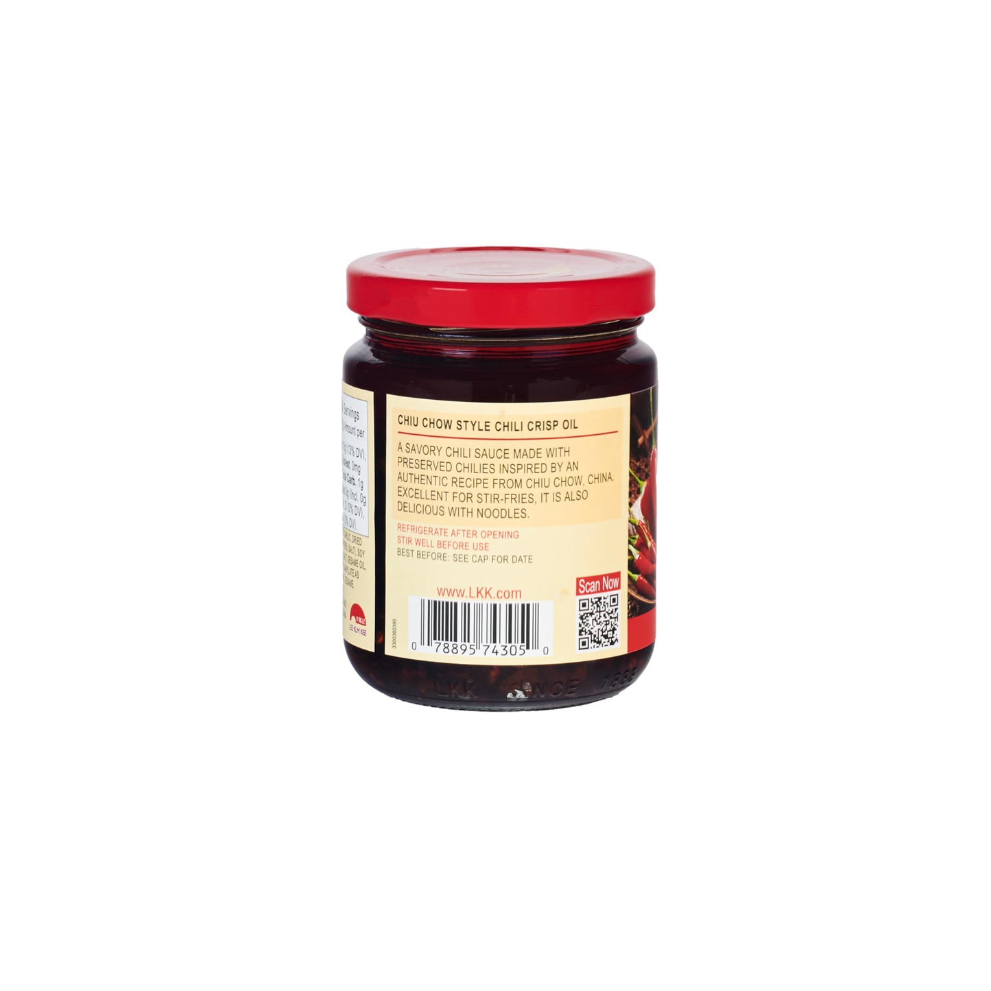 Lee Kum Kee Chiu Chow Chili Crisp Oil 205g/7.2oz - Savory Chili Sauce for Authentic Chinese Cuisine, Perfect for Dips, Drizzling and Stir-Frying