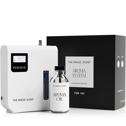 The Magic Scent Diffuser, Scent Air Machine for Home & Hotels, HVAC or Portable Nebulizing Diffuser - Large Room Waterless Aroma Machine - Aroma Oil Included