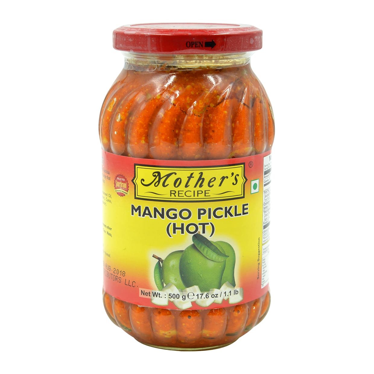 MOTHER'S RECIPE MANGO HOT 500 GM
