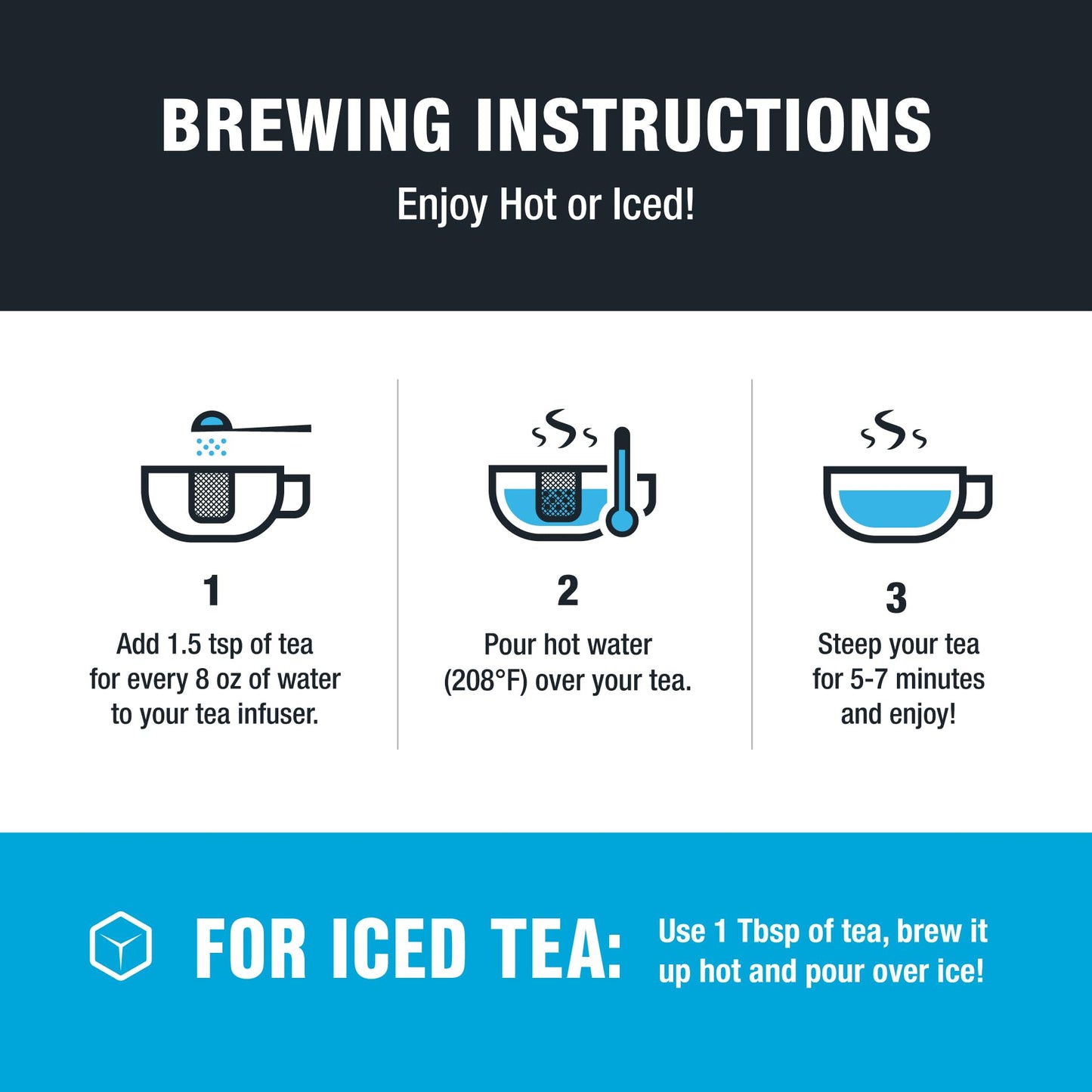 Tiesta Tea Blueberry Wild Child, Loose Leaf, Blueberry Hibiscus Herbal Tea, Premium Non-Caffeinated Blend, Make Hot or Iced, Brews Up to 50 Cups, 5.5 Ounce Refillable Tin