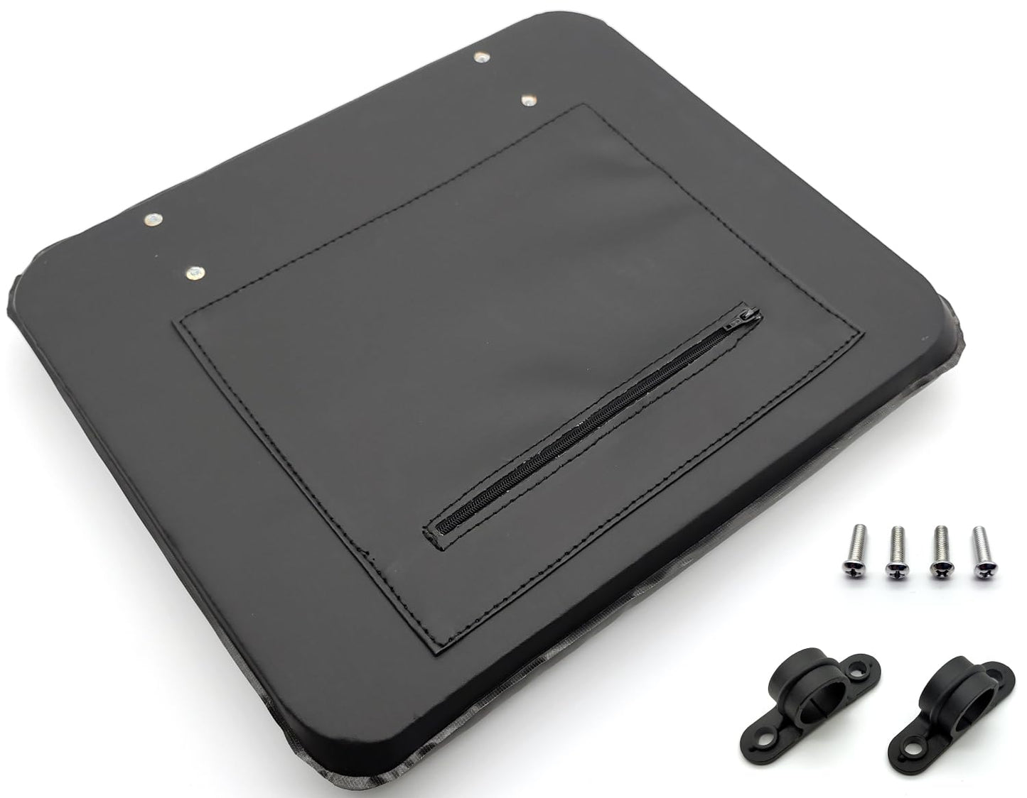 Rollator seat Cushion,Rollator pad,Rollator Walker Replacement Seat, Padded Seat with Stand, with Storage Bag,W/Hardware, 14.2" * 11.8". Universal Replacement Rollators Parts. (1Ea Black)