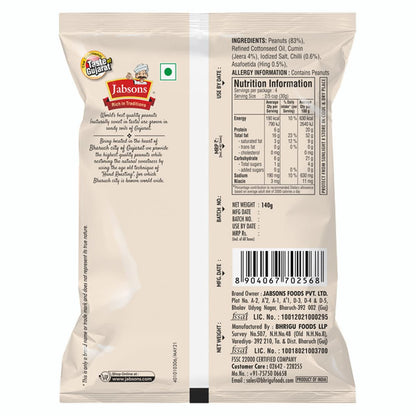 Jabsons - Jumbo Roasted Peanuts, Hing Jeera (5 PACK), 140g x 5
