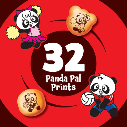 Meiji Hello Panda Cookies, Chocolate Crème Filled, Resealable Package - 7 oz, Pack of 6 - Bite Sized Cookies with Fun Panda Sports