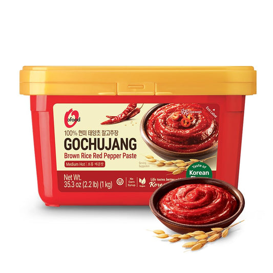 O’Food Gochujang – Korean Red Chili Paste Spicy & Sweet Savory Fermented Sauce | Gluten-Free | No Corn Syrup | Great for Bibimbap, Marinades, Stews & BBQ
