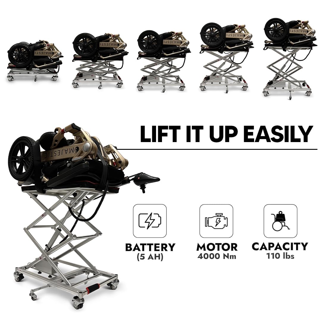Wheelchair Lifts, Wheelchair Lift for Cars, Scooter Lifts for Trucks, Mobility Scooter Lift, Lightweight Space Saving Lift for Car, Lift Up to 110 lbs.