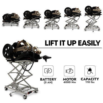 Wheelchair Lifts, Wheelchair Lift for Cars, Scooter Lifts for Trucks, Mobility Scooter Lift, Lightweight Space Saving Lift for Car, Lift Up to 110 lbs.