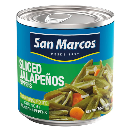 San Marcos Sliced Jalapeno Peppers, 7 Ounce