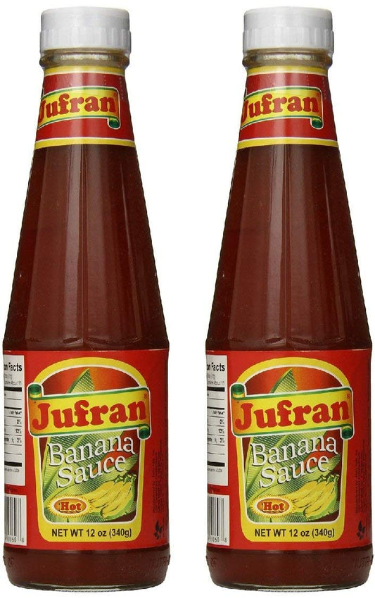 Jufran Banana Sauce - Hot 12oz, 2 Pack