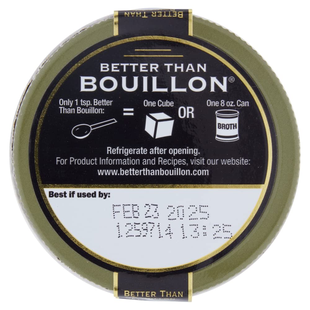 Better Than Bouillon Vegetarian No Beef Base, Made with Seasoned Vegetables, Certified Vegan, Makes 9.5 Quarts of Broth, 38 Servings 8 Ounce (Pack of 2)