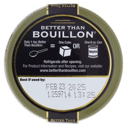 Better Than Bouillon Vegetarian No Beef Base, Made with Seasoned Vegetables, Certified Vegan, Makes 9.5 Quarts of Broth, 38 Servings 8 Ounce (Pack of 2)