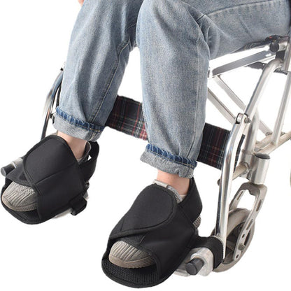 Wheelchair Restraint Shoes Prevent The Foot from Falling Off The Footrest Adjustable & Easy to Wear,Wheelchair Shoe Holder Straps for Disabled & Rehabilitation Patients