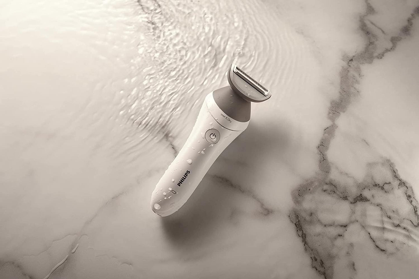 Philips Beauty Lady Electric Shaver Series 6000, Cordless with 4 Accessories, BRL136/00, White