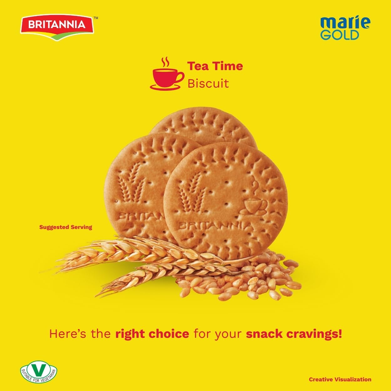 Britannia Marie Gold Cookies 21.16oz (600g) - Crispy Tea Time Snack - Delicious Grocery Cookies (Pack of 1)