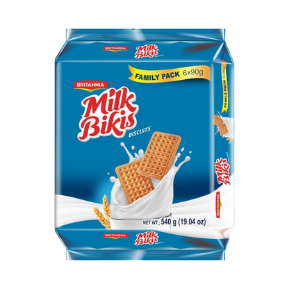 Britannia Milk Bikis Biscuits 19.04oz (540g) | Crunchy Milk Biscuits – Kids’ Favorite Snack for Breakfast & Tea Time