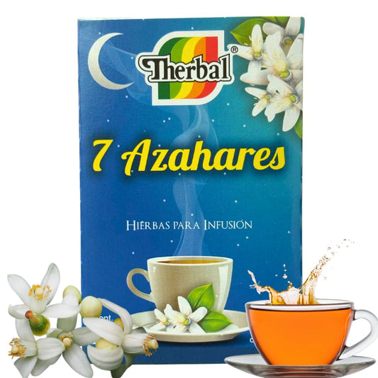 Therbal 7 Blossoms Herbal Tea – 25 Tea Bags – Caffeine-Free, Natural Infusion with Chamomile, Passionflower, Valerian, Hibiscus & More – Relaxing Nighttime Blend