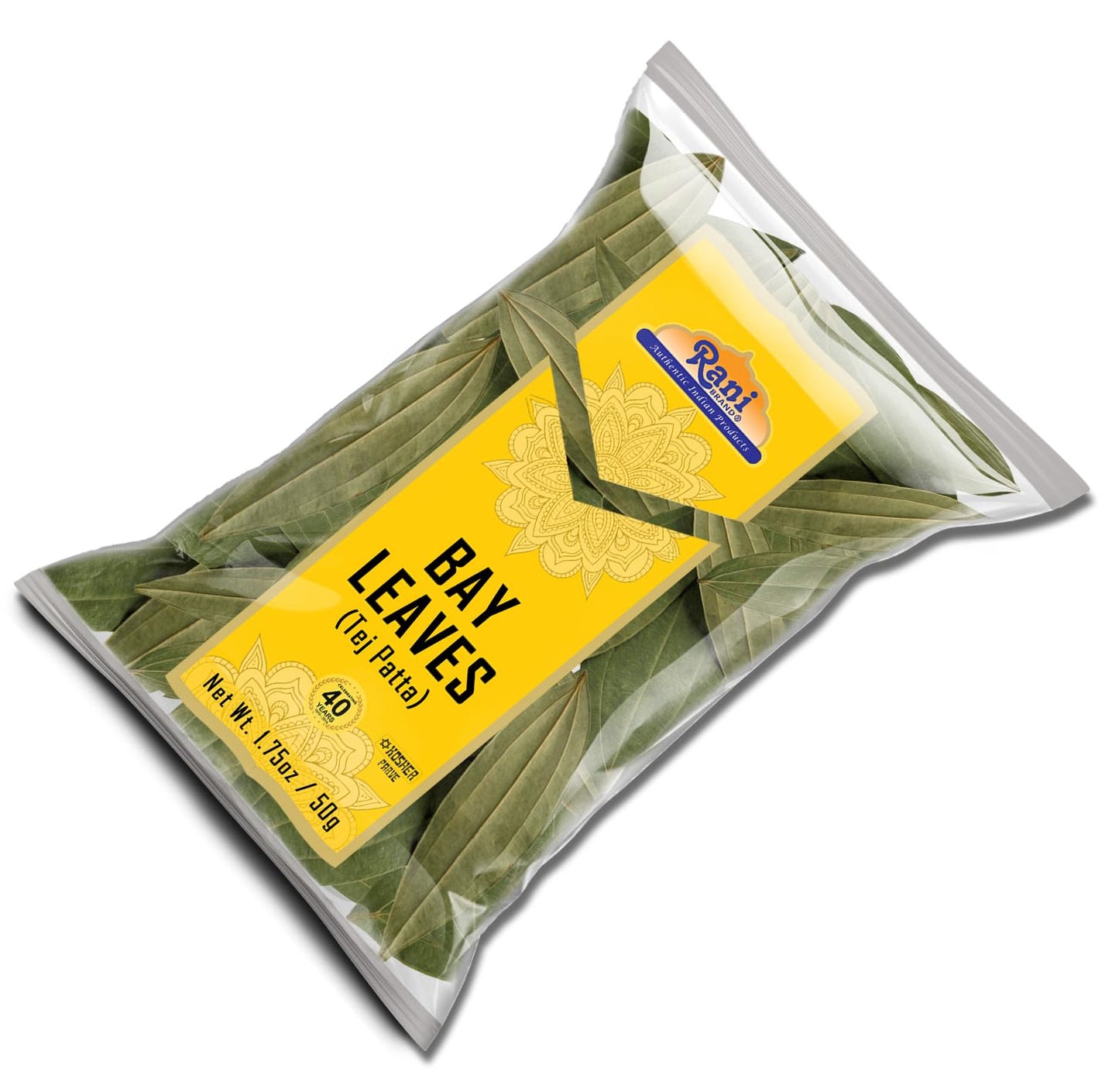 Rani Bay Leaf (Leaves) Whole Spice Hand Selected Extra Large 1.75oz (50g) ~ All Natural | Gluten Friendly | NON-GMO | Kosher | Vegan | Indian Origin (Tej Patta)