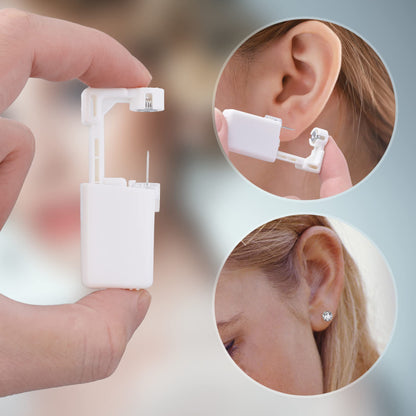 Disposable Ear Cartilage Piercing Kit for Home Self-Use, Painless Gun with Preloaded Ear Stud, Easy & Safe Tool for Women, Men & Girls - 3MM