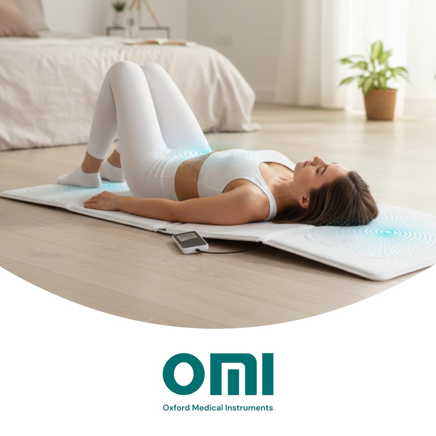 OMI Magnetic Field Therapy Mat - Full Body Mat for General Wellness, Stress, Relaxation & Boosted Energy Levels, Magnetic Field Therapy with Controller & Portable Medallion Device