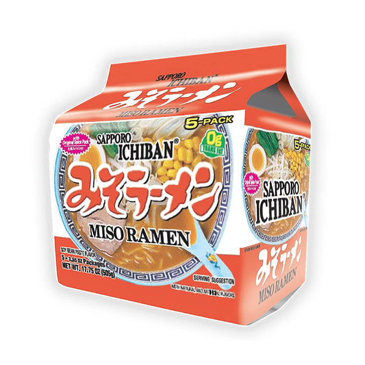 Sapporo Ichiban Miso Ramen Noodles, 17.75 Oz