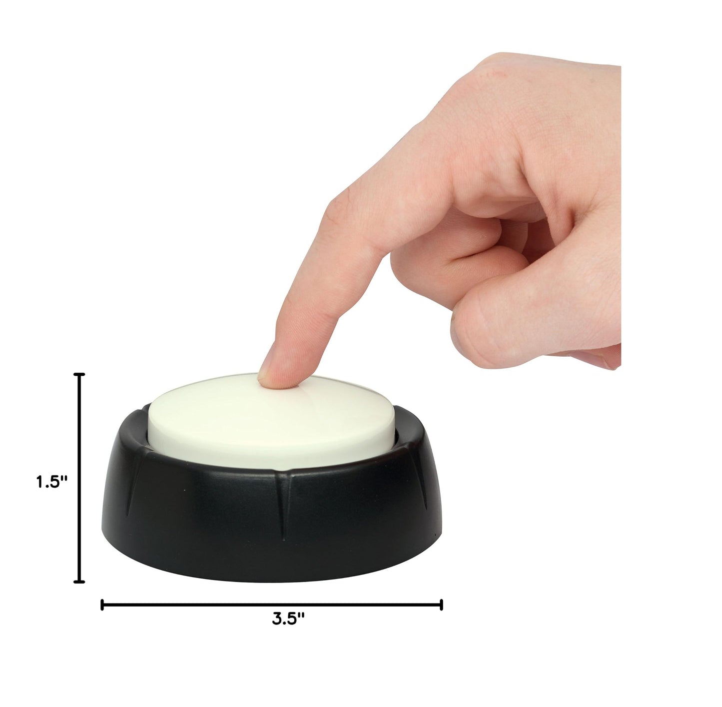 Large Talking Alarm Clock for Blind - Announcing Time, Date and Week of Day. Perfect for Visually impaired, Elderly, Hearing aid (White)