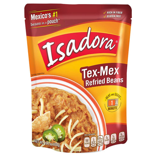 Isadora Tex-Mex Refried Beans, 15.2-Ounce (Pack of 8)