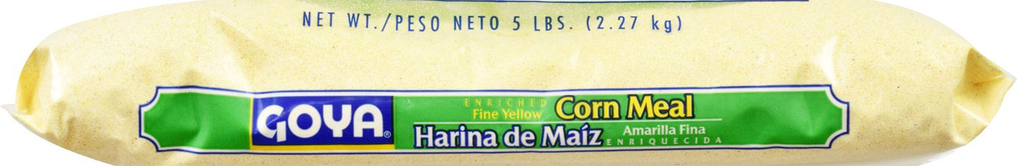 Goya Foods Fine Yellow Corn Meal, 80 Ounce (Pack of 4)