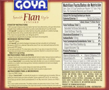 Goya Foods Flan Custard, Spanish Style, 2 Ounce (Pack of 36)
