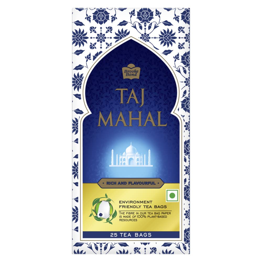 Taj Mahal Brooke Bond Leaf 25n Tea Bags 50 Grams