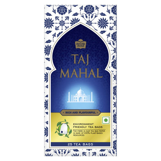 Taj Mahal Brooke Bond Leaf 25n Tea Bags 50 Grams