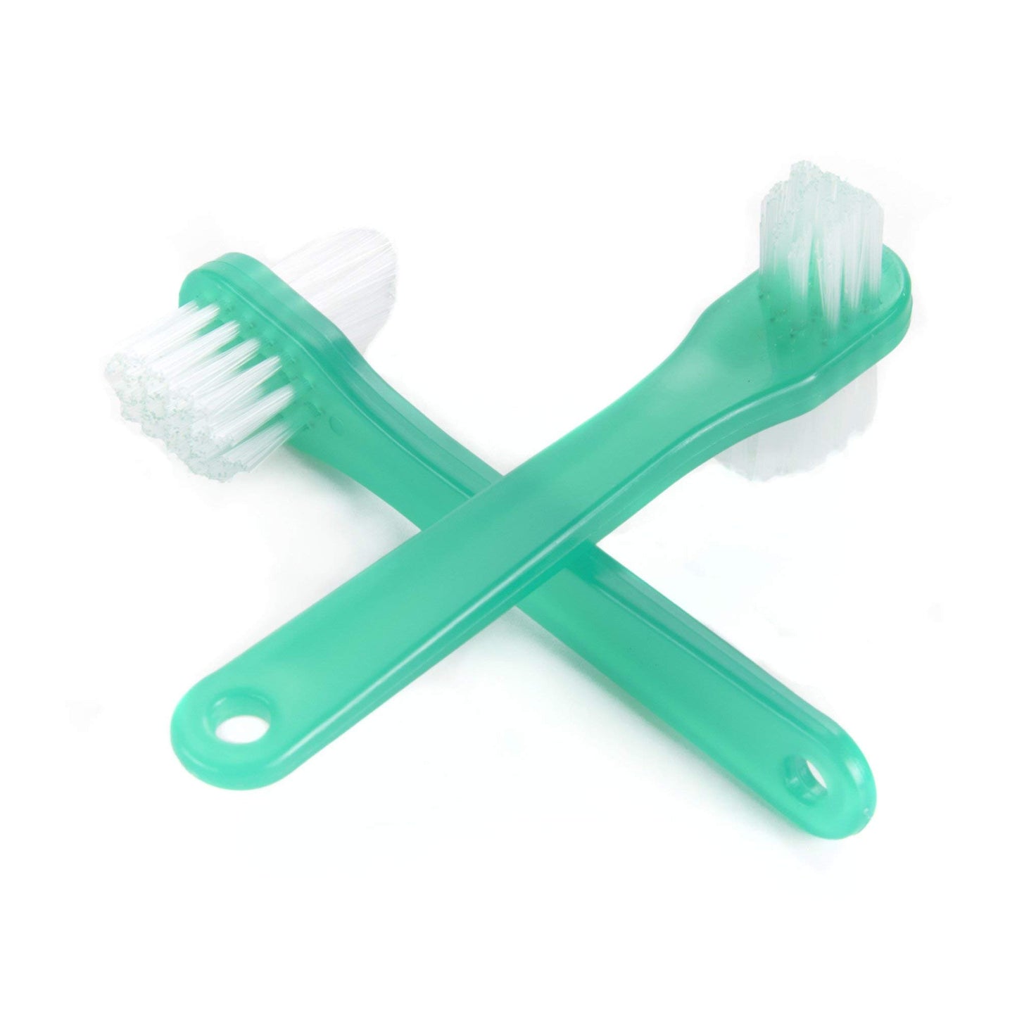 McKesson Denture Brushes 2-Sided Bristle, Green, 144 Count