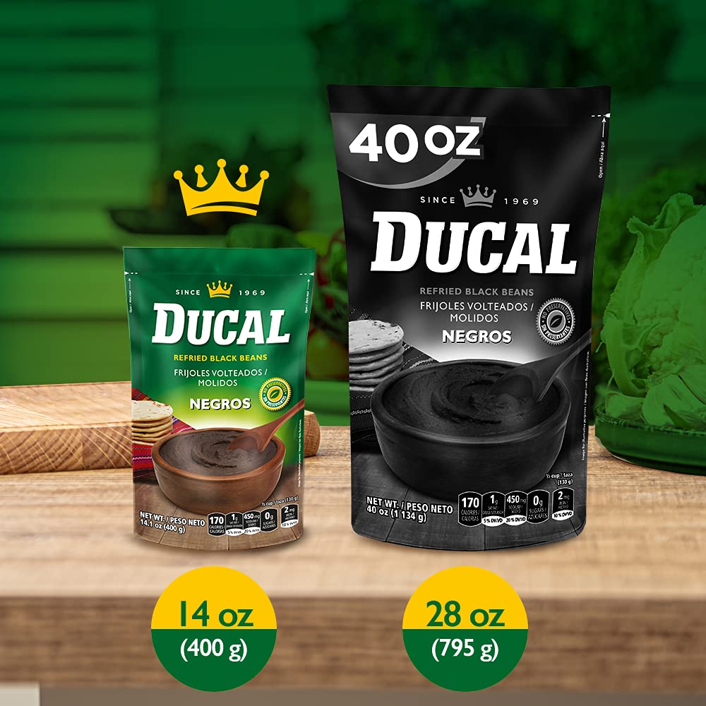 Ducal Refried Black Beans 14.1oz